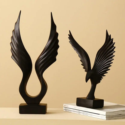 Divine Winged Statue Decor