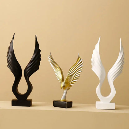 Divine Winged Statue Decor