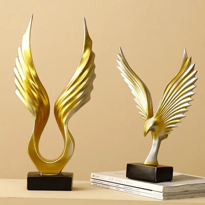 Divine Winged Statue Decor