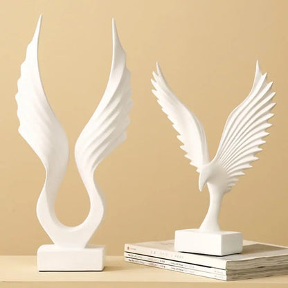 Divine Winged Statue Decor