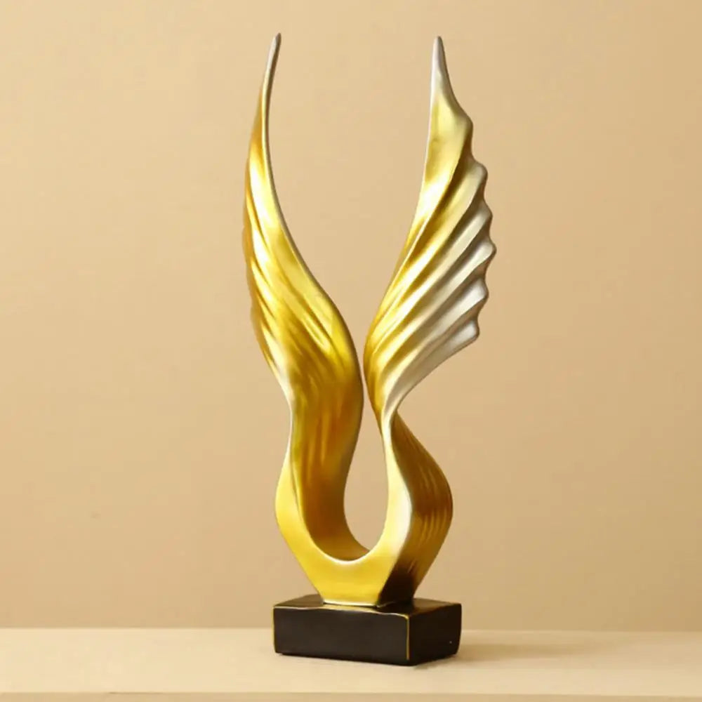 Divine Winged Statue Decor