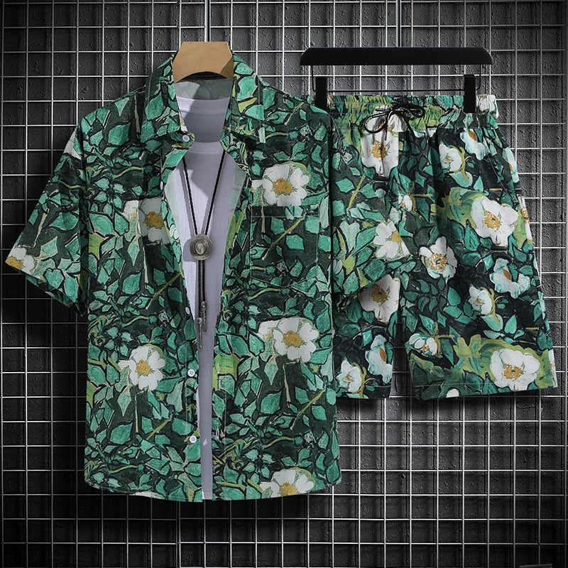 Tropical Breeze Floral Tee Set