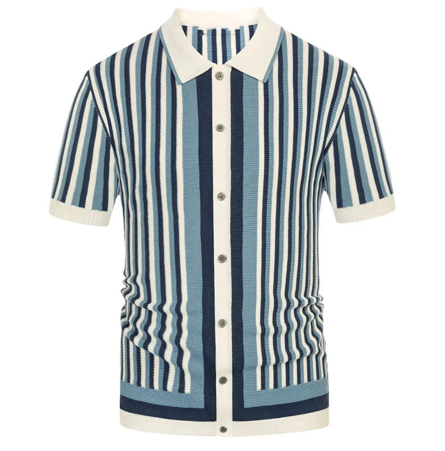 Fresh Striped Men's Polo