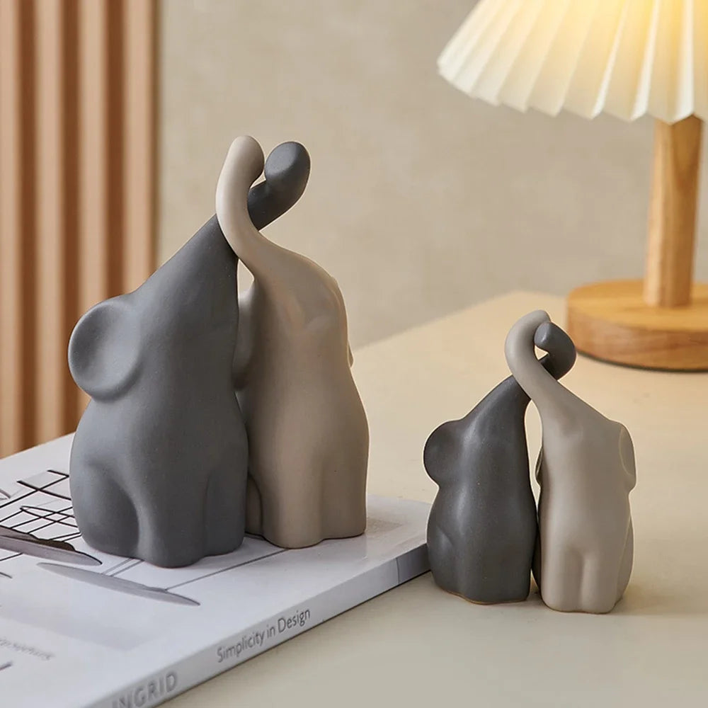 Ceramic Elephant Statues