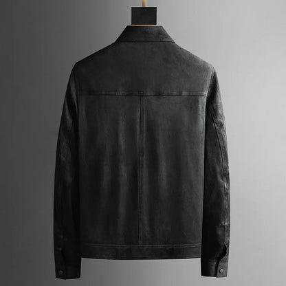 Sophisticate Suede Slimline: Men's Slim Fit Suede Jacket