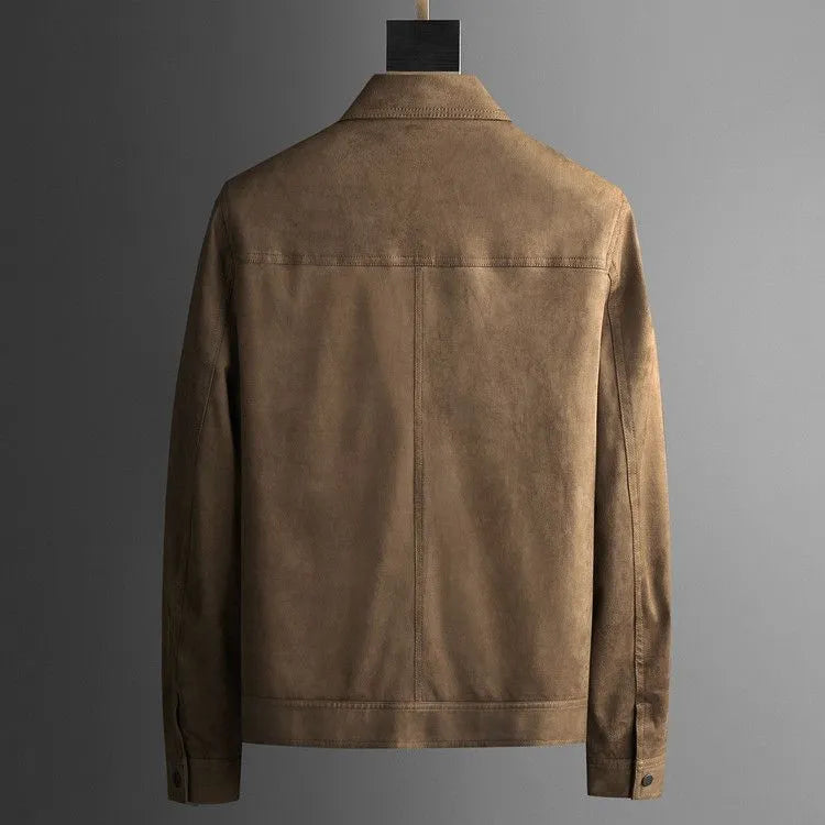 Sophisticate Suede Slimline: Men's Slim Fit Suede Jacket