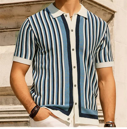 Fresh Striped Men's Polo